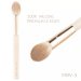 Many Beauty - Many Brushes - Know Your Basics - Set of 12 Professional Makeup Brushes with Sponge and Cosmetic Bag - Vanilla