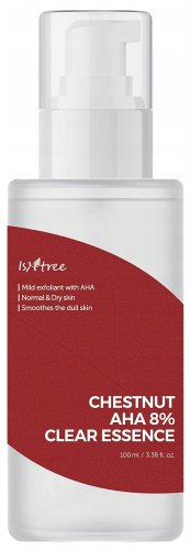ISNTREE - Chestnut AHA 8% Clear Essence - Face Essence with Lactic and Glycolic Acid - 100 ml 