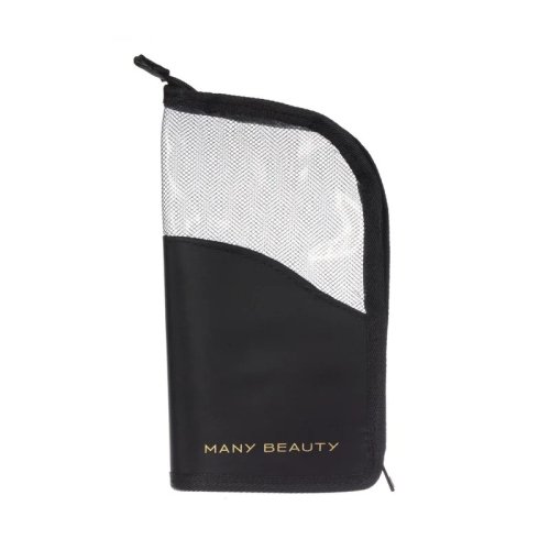 Many Beauty - Kosmetyczka / stojak / etui na pędzle do makijażu - Czarna