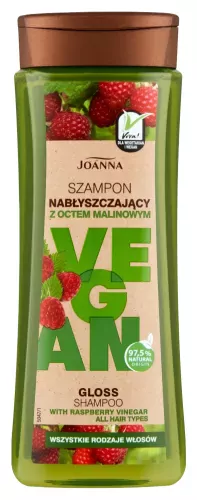 Joanna - Vegan - Gloss Shampoo - Glossing Shampoo with Raspberry Vinegar - 300 ml