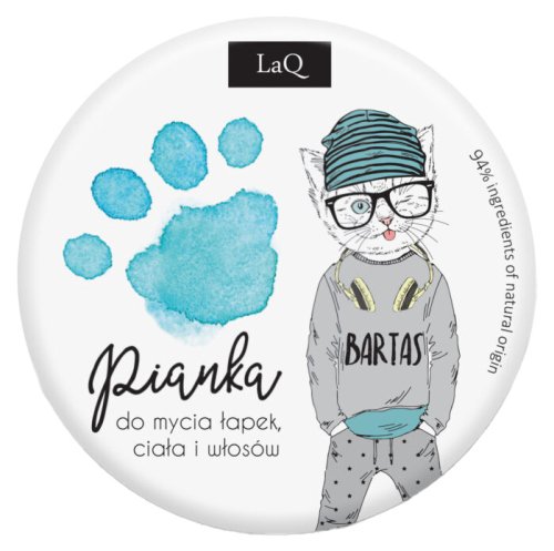 LaQ - Pianka do mycia łapek, ciała i włosów dla dzieci - Niebieska - 20 g