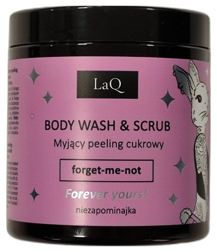 LaQ - Body Wash and Scrub - Naturalny peeling myjący - Niezapominajka - 220 g