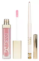 DESSI - Nude Harmony - Lip Makeup Set - Creamy Cover Lip Tint 113 Candy + Lip Liner 01 