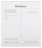 Biodance - Hydro Cera-Nol Real Deep Mask - Moisturizing Collagen Face Mask - 4 pcs
