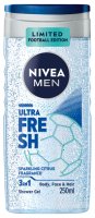 Nivea - MEN - ULTRA FRESH - Body, Face & Hair Shower Gel - Żel pod prysznic 3w1 dla mężczyzn - 250 ml