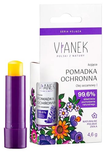 VIANEK - Kojąca pomadka ochronna z ekstraktem z olejem sezamowym - 4,6 g