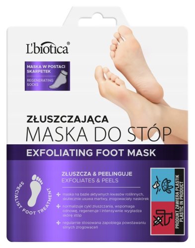 L'biotica - Exfoliating Foot Mask - 1 pair