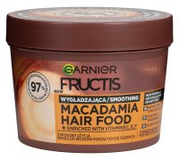 GARNIER - FRUCTIS - MACADAMIA HAIR FOOD MASK - Wygładzająca maska do włosów suchych i niesfornych - Makadamia - 400 ml 