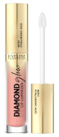 Eveline Cosmetics - Diamond Glow - Lip Luminizer - Lip Gloss with Hyaluronic Acid - 4.5 ml - 13 - PEACH FUZZ - 13 - PEACH FUZZ