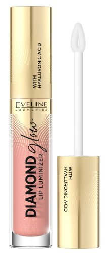 Eveline Cosmetics - Diamond Glow - Lip Luminizer - Błyszczyk do ust z kwasem hialuronowym - 4.5 ml - 13 - PEACH FUZZ
