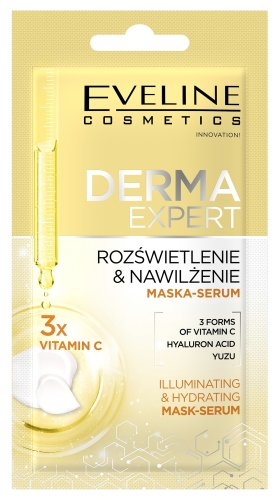 Eveline Cosmetics - DERMA EXPERT - Illuminating & Hydrating Mask-Serum - 8 ml