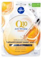 Nivea - Q10 ENERGY - Instant Recharge Sheet Mask - Przeciwzmarszczkowa maska do twarzy w płacie - 1 szt