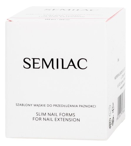 Semilac - Slim Nail Forms for Nail Extension - 100 pcs.