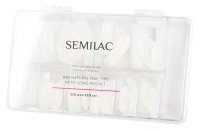 Semilac - ABS Natural Nail Tips with Long Pockets - Tipsy mleczne ABS z dużą kieszonką - 120 szt.