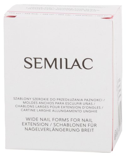 Semilac - Wide Nail Forms for Nail Extension - 100 pcs.