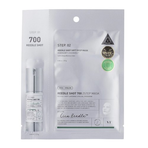 VT Cosmetics - Reedle Shot 700 - 2Step Mask - Ujędrniająca maska do twarzy w płachcie 25 g + ampułka 1,5 g    