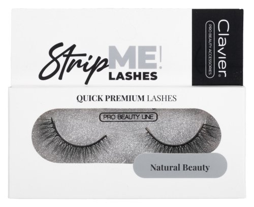 Clavier - Strip ME! LASHES - QUICK PREMIUM LASHES - Eyelashes on a Strip - 827 Natural Beauty