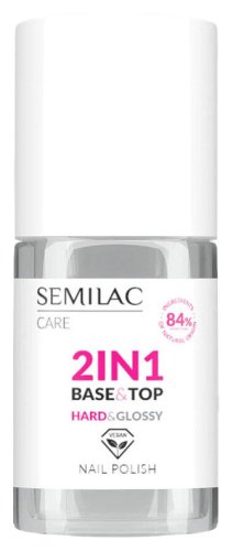 Semilac - Care 2in1 Base & Top Nail for Classic Nail Polishes - 7 ml