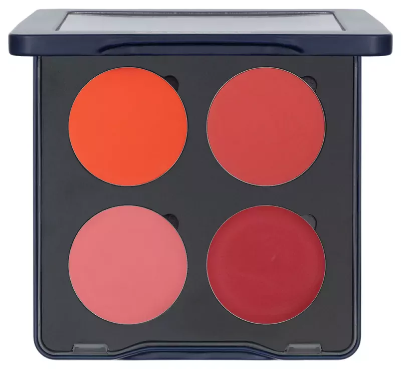Палетка румян Kryolan Cream Blush Palette кремовые, 4 оттенка, оттенок Blush 1, 10 г