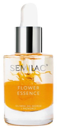 Semilac - Manicure Oil - Flower Essence Orange Strength - Cuticle and Nail Oil with Peach Kernel Oil - 10 ml