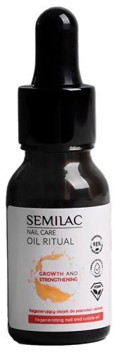 Semilac - Nail Care Oil Ritual - Regenerating Oil - Growth and Strengthening - 11 ml