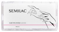 Semilac - Slim Tips System Almond - Cienkie tipsy do przedłużania paznokci - Migdał - 240 sztuk