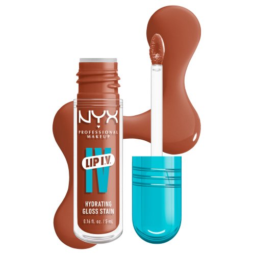 NYX Professional Makeup - LIP I.V. Hydrating Gloss Serum - Trwały błyszczyk do ust - 5 ml - 01 Caramel Drip