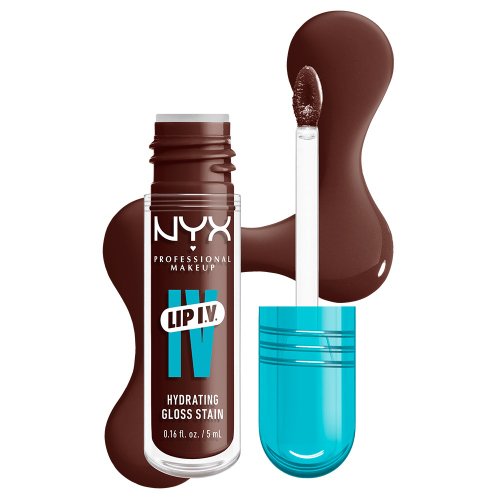NYX Professional Makeup - LIP I.V. Hydrating Gloss Serum - Trwały błyszczyk do ust - 5 ml - 05 Mocha Me Wet