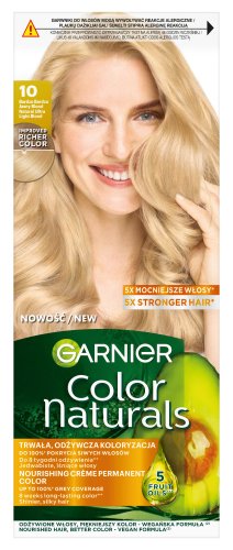 GARNIER - COLOR NATURALS Creme - Permanent, Nourishing Hair Coloring - 10 Ultra Light Blond