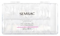 Semilac - ABS Clear Nail Tips with Long Pocket - 120 pcs.