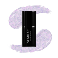 Semilac - Crushed Ice - UV Gel Polish - Hybrydowy lakier do paznokci - 7 ml - 492 Icy Lavender Bliss - 492 Icy Lavender Bliss