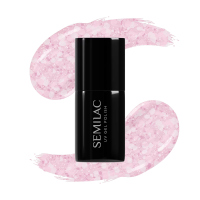 Semilac - Crushed Ice - UV Gel Polish - Hybrid Nail Polish - 7 ml - 491 Strawberry Ice - 491 Strawberry Ice