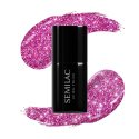 Semilac - Flash - UV Gel Polish - Hybrydowy lakier do paznokci - 7 ml - 462 Pink Bubble - 462 Pink Bubble
