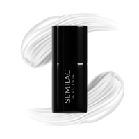 Semilac - Black and White - UV Gel Polish - Hybrid Nail Polish - 7 ml - 001 Strong White - 001 Strong White