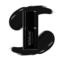 Semilac - Black and White - UV Gel Polish - Hybrid Nail Polish - 7 ml - 031 Black Diamond - 031 Black Diamond