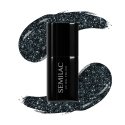 Semilac - Black and White - UV Gel Polish - Hybrid Nail Polish - 7 ml - 096 Starlight Night - 096 Starlight Night