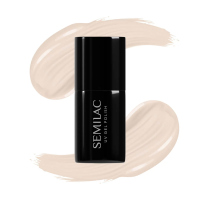 Semilac - Naked Nails - UV Gel Polish - Hybrid Nail Polish - 7 ml - 584 Just Nude - 584 Just Nude