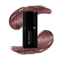 Semilac - Galaxy Flash - UV Gel Polish - Hybrydowy lakier do paznokci - 7 ml - 824 Digital Red - 824 Digital Red