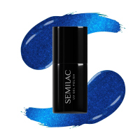 Semilac - Silk - UV Gel Polish - Hybrydowy lakier do paznokci - 7 ml - 466 Blue Silk Pyjamas - 466 Blue Silk Pyjamas