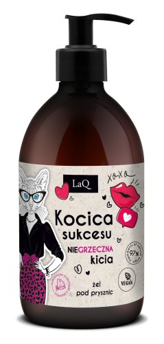 LaQ - Kocica - Magnolia - Naturalny żel pod prysznic dla kobiet - Edycja Walentynkowa - 500 ml