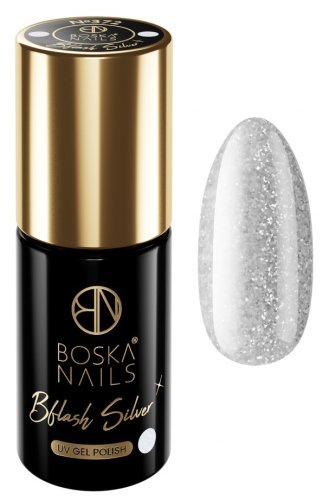 Boska Nails - Bflash - UV Gel Polish - Lakier hybrydowy - 6 ml - 372 Silver 