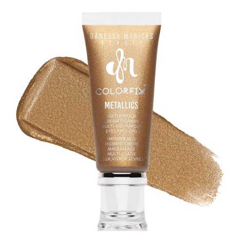 Danessa Myricks Beauty - Colorfix Mettalics/Creams - Waterproof Liquid Pigment - Wielofunkcyjny kosmetyk do makijażu oczu, ust i twarzy - 10 ml  - GOLDMINE