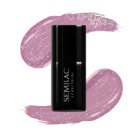 Semilac - Shimmer Dust - UV Gel Polish - Hybrydowy lakier do paznokci - 7 ml - 319 Shimmer Dust Pink - 319 Shimmer Dust Pink