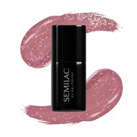 Semilac - Shimmer Dust - UV Gel Polish - Hybridný lak na nechty - 7 ml - 321 Shimmer Dust Caramel