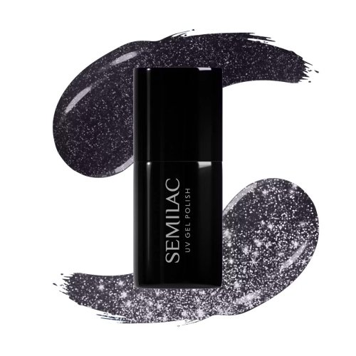 Semilac - Day & Nights Plans - UV Gel Polish - Hybrydowy lakier do paznokci - 7 ml - 399 Dark & Spark