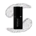 Semilac - Shimmer - UV Gel Polish - Hybrid Nail Polish - 7 ml - 292 Silver Shimmer - 292 Silver Shimmer