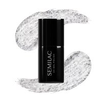 Semilac - Shimmer - UV Gel Polish - Hybrid Nail Polish - 7 ml - 292 Silver Shimmer