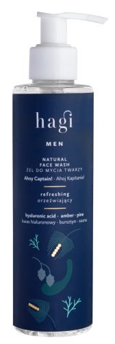 Hagi - Men - Natural Face Wash - Ahoy Captain! - Naturalny żel do mycia twarzy dla mężczyzn - Ahoj Kapitanie! - 200 ml 