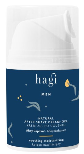 Hagi - Men - Natural After Shave Cream-Gel - Ahoy Captain! - Naturalny krem-żel po goleniu - Ahoj Kapitanie! - 50 ml 