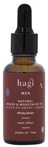 Hagi - Men - Naturalny olejek do brody i wąsów - Whisky Barber - 30 ml